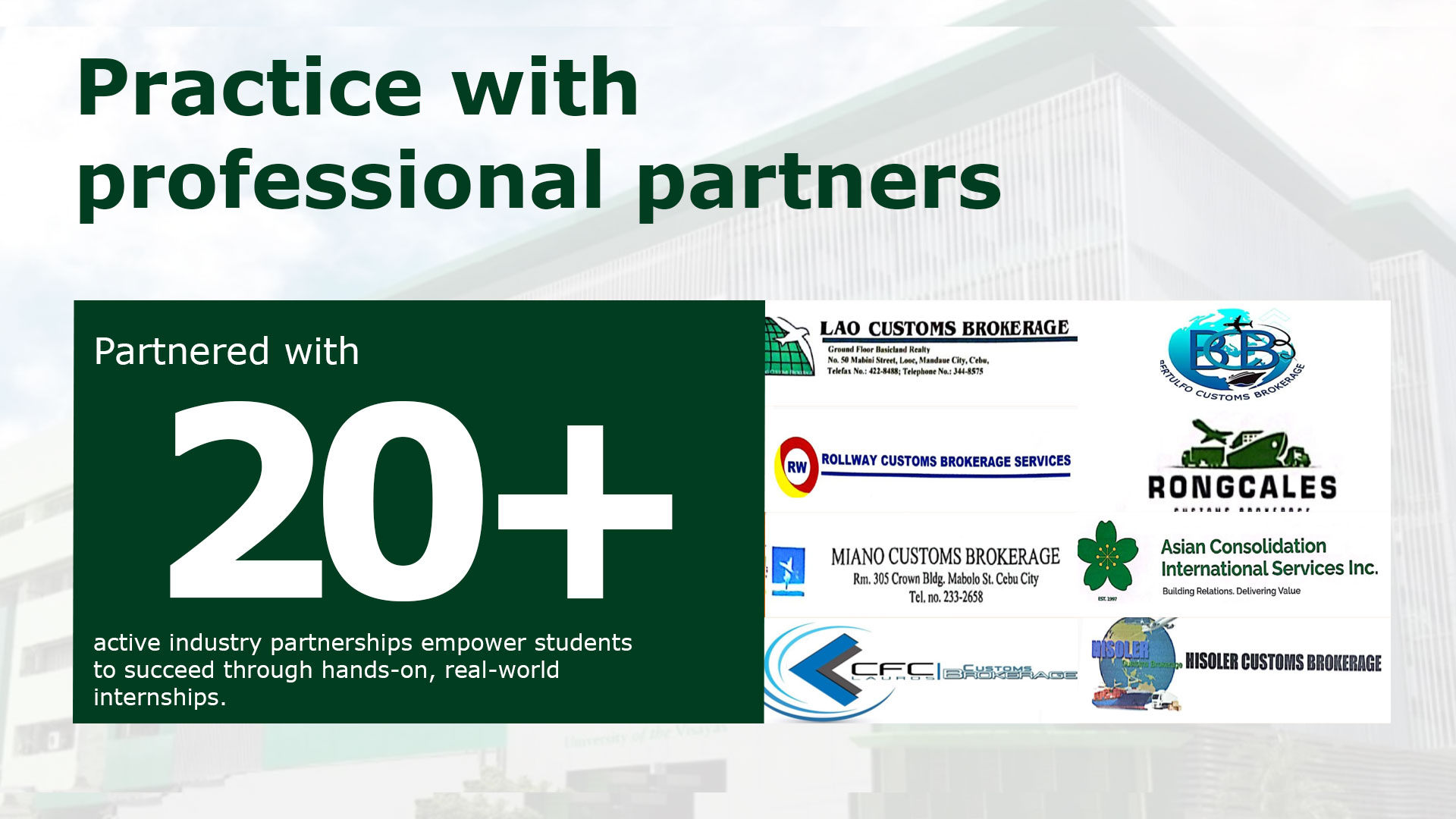 Bachelor of Science in Customs Administration