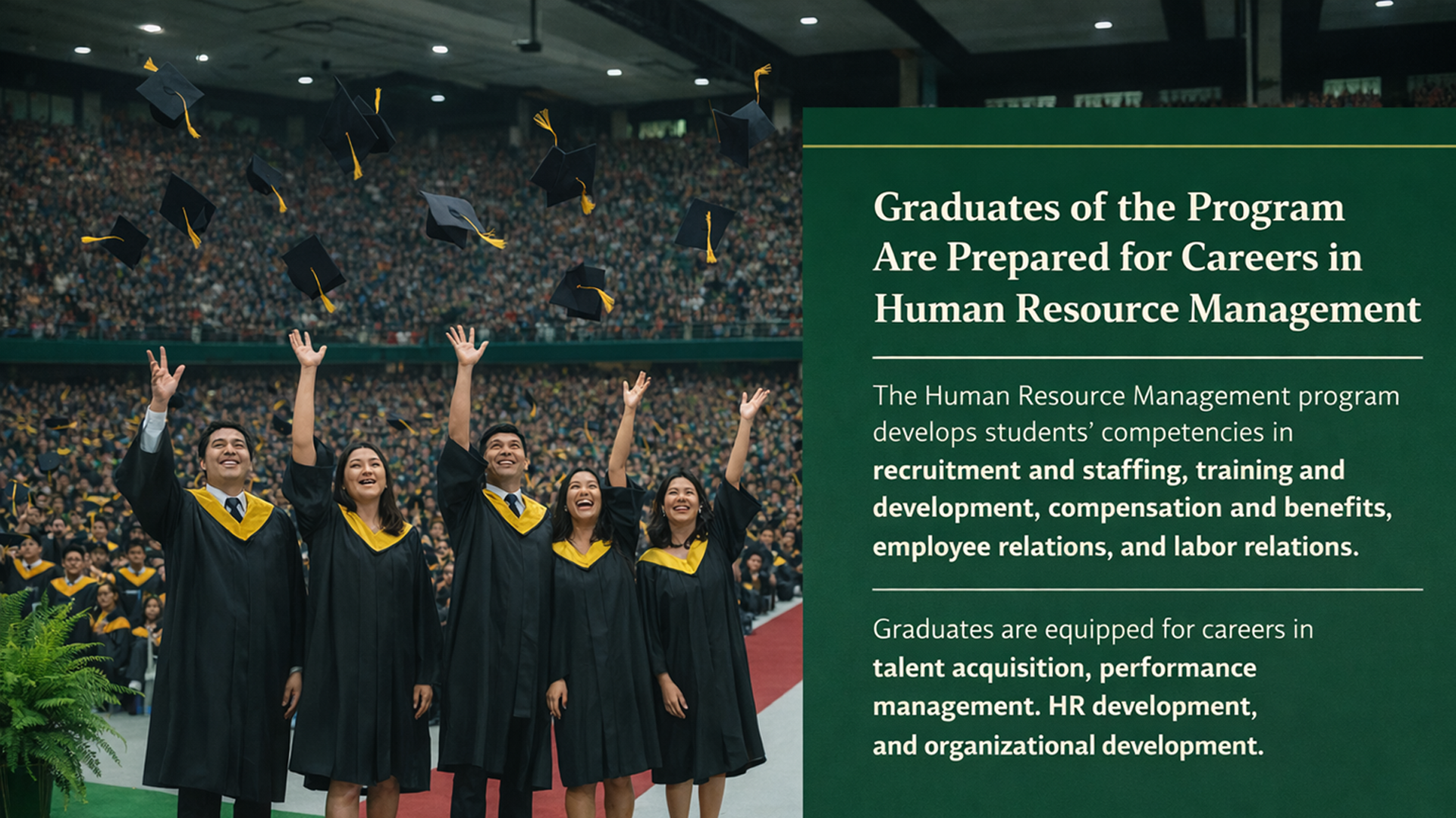 BSBA, major in Human Resource Management