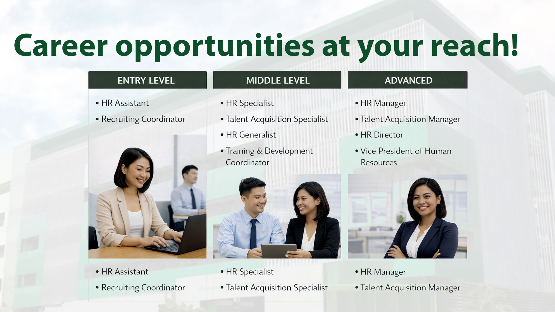 BSBA, major in Human Resource Management