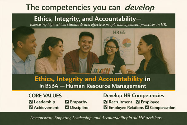 BSBA, major in Human Resource Management