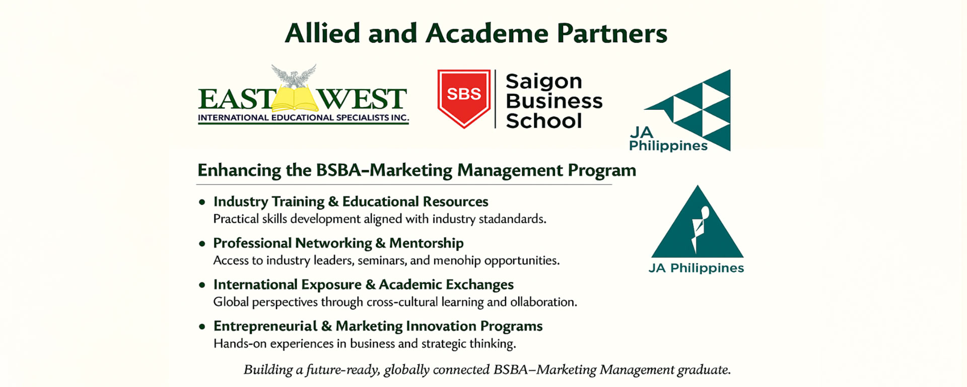 BSBA, major in Marketing Management